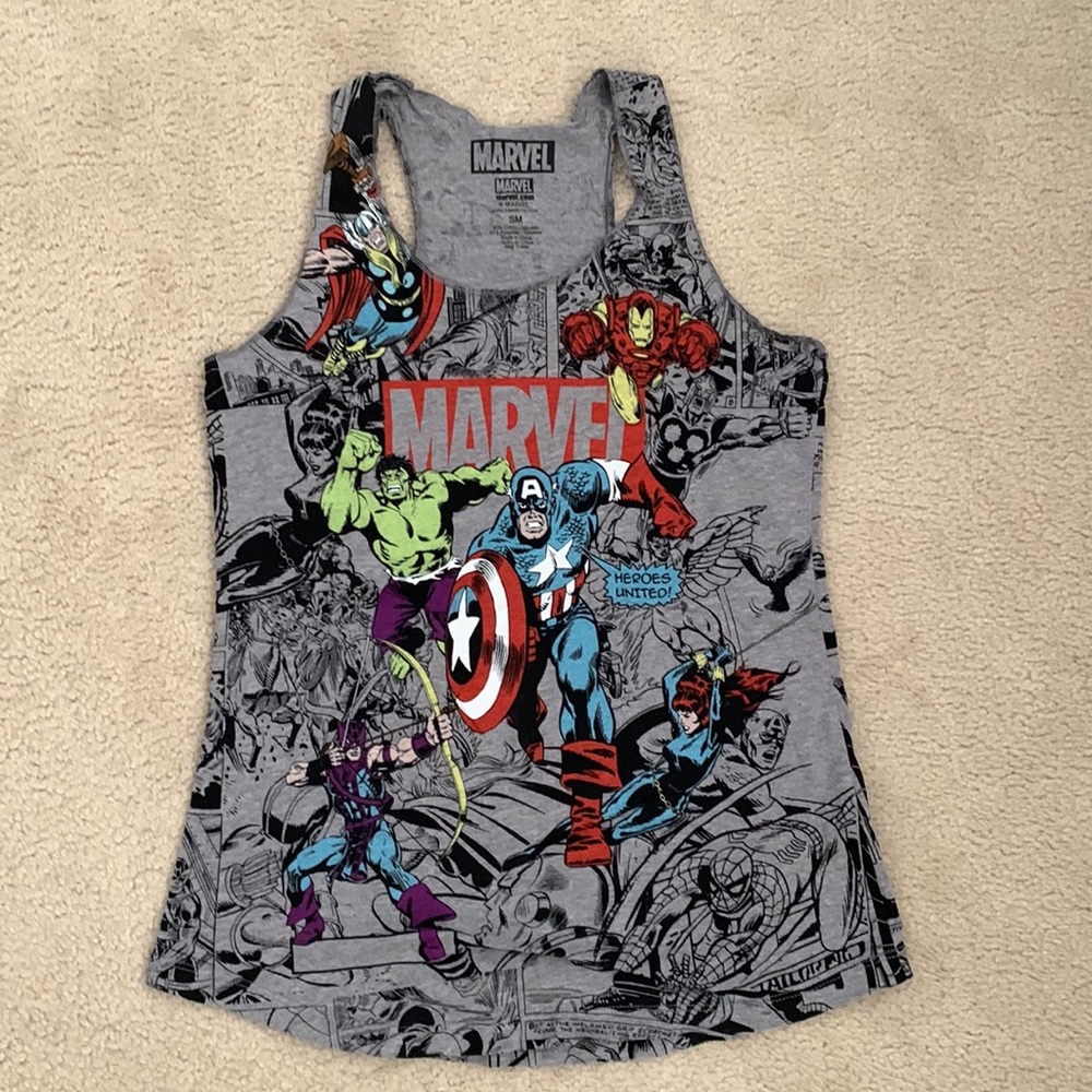 Marvel graphic tank top